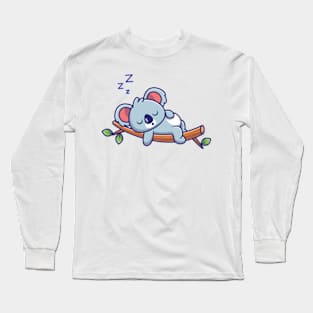 Cute Koala Sleeping Long Sleeve T-Shirt